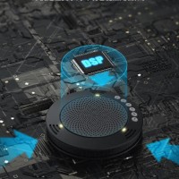 全向麦克风视频会议八爪鱼/360°5米拾音器2.4G无线连接桌面扬声器/20-40㎡
